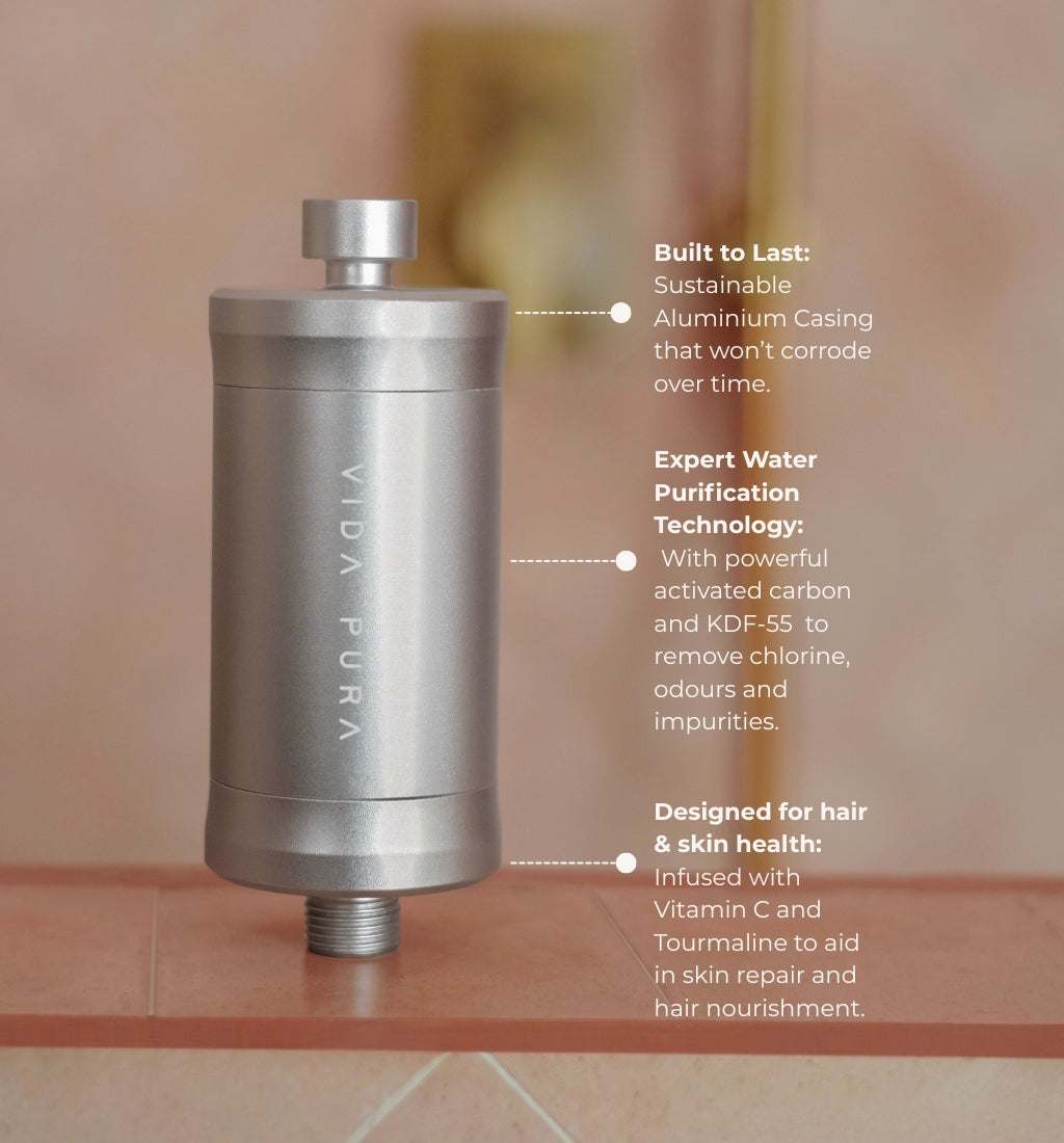 Vida Pura Shower Filter with key features