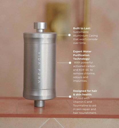 Vida Pura Shower Filter with key features